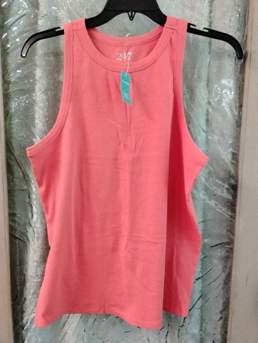 Maurices Coral Sleeveless Ribbed Tank Top
